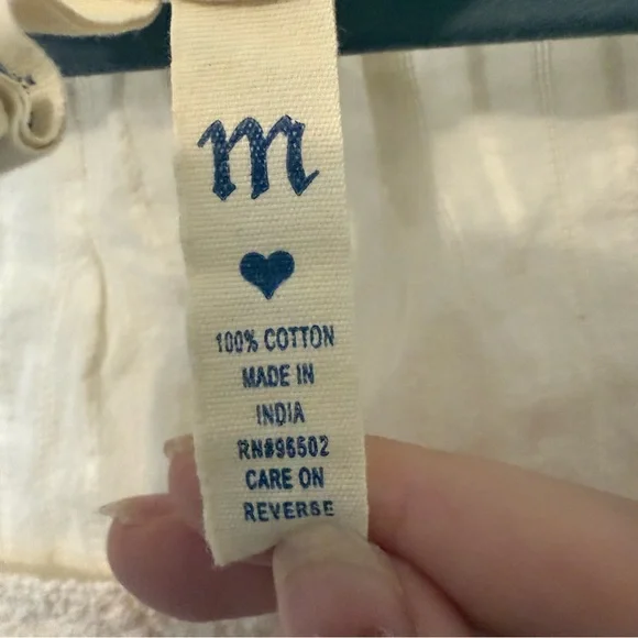 Girl Krazy Cream 100% Cotton Blouse - Picture 7 of 11